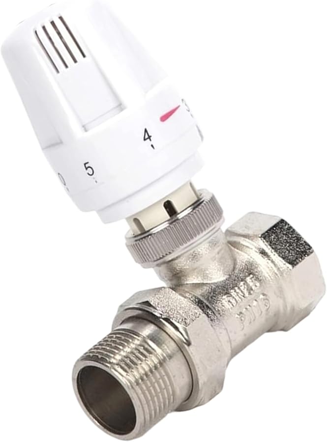 DN20 Copper Thermostatic Adapter Straight 5 Levels For Towel Warmers Vertical Radiators - Image 3